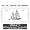 2" X 4" Aluminum License Plate  Thumbnail