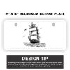 2" X 4" Aluminum License Plate  Thumbnail