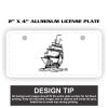 2" X 4" Aluminum License Plate  Thumbnail