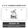 2" X 4" Aluminum License Plate  Thumbnail