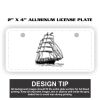 2" X 4" Aluminum License Plate  Thumbnail