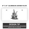 2" X 4" Aluminum License Plate  Thumbnail