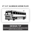 2" X 4" Aluminum License Plate  Thumbnail