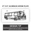 2" X 4" Aluminum License Plate  Thumbnail