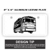 2" X 4" Aluminum License Plate  Thumbnail