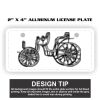 2" X 4" Aluminum License Plate  Thumbnail