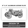 2" X 4" Aluminum License Plate  Thumbnail