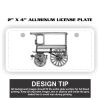 2" X 4" Aluminum License Plate  Thumbnail