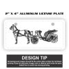 2" X 4" Aluminum License Plate  Thumbnail
