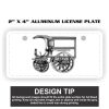 2" X 4" Aluminum License Plate  Thumbnail
