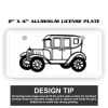 2" X 4" Aluminum License Plate  Thumbnail