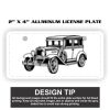 2" X 4" Aluminum License Plate  Thumbnail