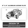 2" X 4" Aluminum License Plate  Thumbnail