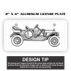2" X 4" Aluminum License Plate  Thumbnail