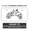 2" X 4" Aluminum License Plate  Thumbnail