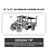 2" X 4" Aluminum License Plate  Thumbnail
