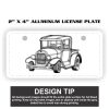 2" X 4" Aluminum License Plate  Thumbnail