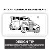 2" X 4" Aluminum License Plate  Thumbnail