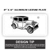 2" X 4" Aluminum License Plate  Thumbnail