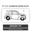 2" X 4" Aluminum License Plate  Thumbnail