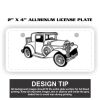 2" X 4" Aluminum License Plate  Thumbnail