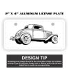 2" X 4" Aluminum License Plate  Thumbnail