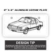 2" X 4" Aluminum License Plate  Thumbnail