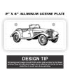 2" X 4" Aluminum License Plate  Thumbnail