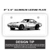2" X 4" Aluminum License Plate  Thumbnail