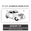 2" X 4" Aluminum License Plate  Thumbnail