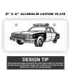 2" X 4" Aluminum License Plate  Thumbnail
