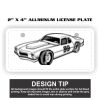 2" X 4" Aluminum License Plate  Thumbnail