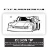 2" X 4" Aluminum License Plate  Thumbnail