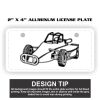 2" X 4" Aluminum License Plate  Thumbnail