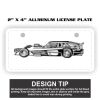2" X 4" Aluminum License Plate  Thumbnail