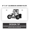 2" X 4" Aluminum License Plate  Thumbnail