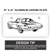 2" X 4" Aluminum License Plate  Thumbnail