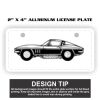 2" X 4" Aluminum License Plate  Thumbnail