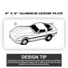 2" X 4" Aluminum License Plate  Thumbnail