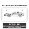 2" X 4" Aluminum License Plate  Thumbnail