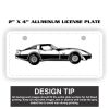 2" X 4" Aluminum License Plate  Thumbnail