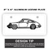 2" X 4" Aluminum License Plate  Thumbnail