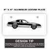 2" X 4" Aluminum License Plate  Thumbnail