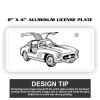2" X 4" Aluminum License Plate  Thumbnail