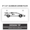 2" X 4" Aluminum License Plate  Thumbnail