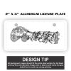 2" X 4" Aluminum License Plate  Thumbnail