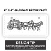 2" X 4" Aluminum License Plate  Thumbnail