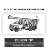2" X 4" Aluminum License Plate  Thumbnail