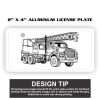 2" X 4" Aluminum License Plate  Thumbnail