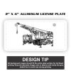 2" X 4" Aluminum License Plate  Thumbnail